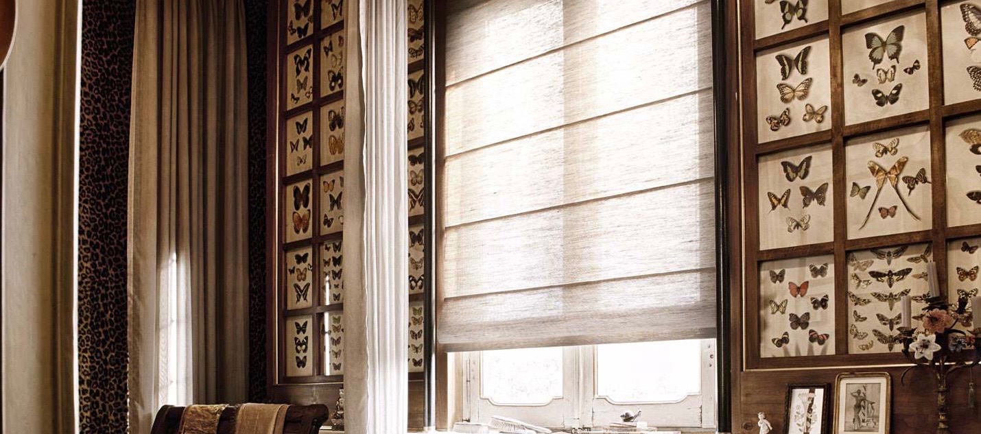 roman blinds slider